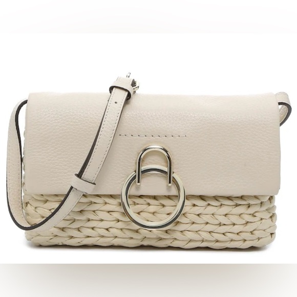 Vince Camuto Handbags - Vince Camuto Plums Leather woven radiant Crossbody Bag 17157